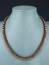 Collier de perles en argent sterling à brin unique de bijoux Navajo de 18 po