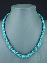 Collier turquoise à brin unique de bijoux indiens amérindiens de 22 pouces