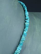 Collier turquoise à brin unique de bijoux indiens amérindiens de 22 pouces