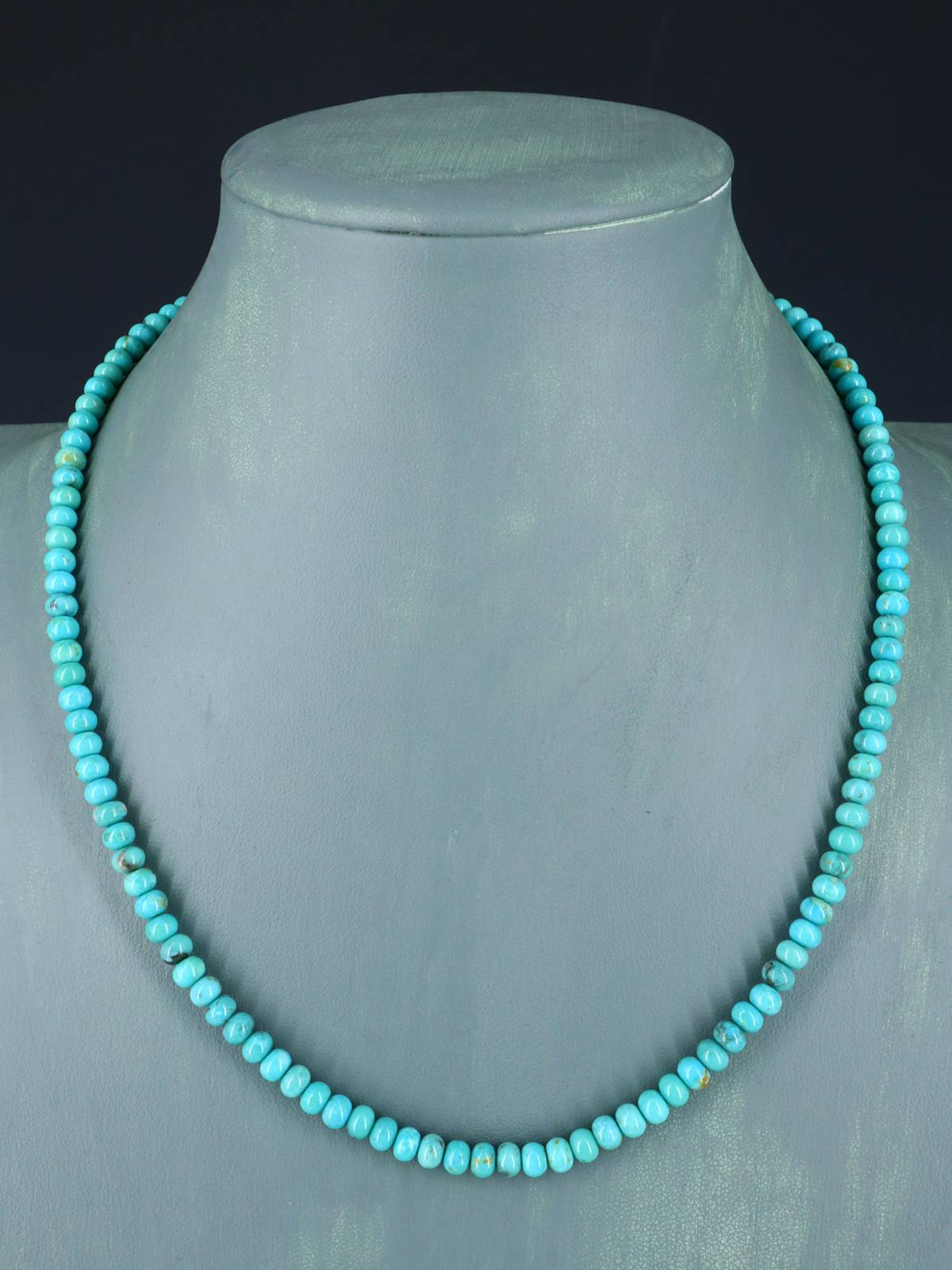 Collier de pépites turquoise à brin unique de bijoux amérindiens