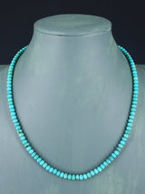 Collier de pépites turquoise à brin unique de bijoux amérindiens