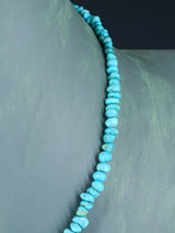 Collier turquoise à brin unique de bijoux indiens amérindiens de 22 pouces