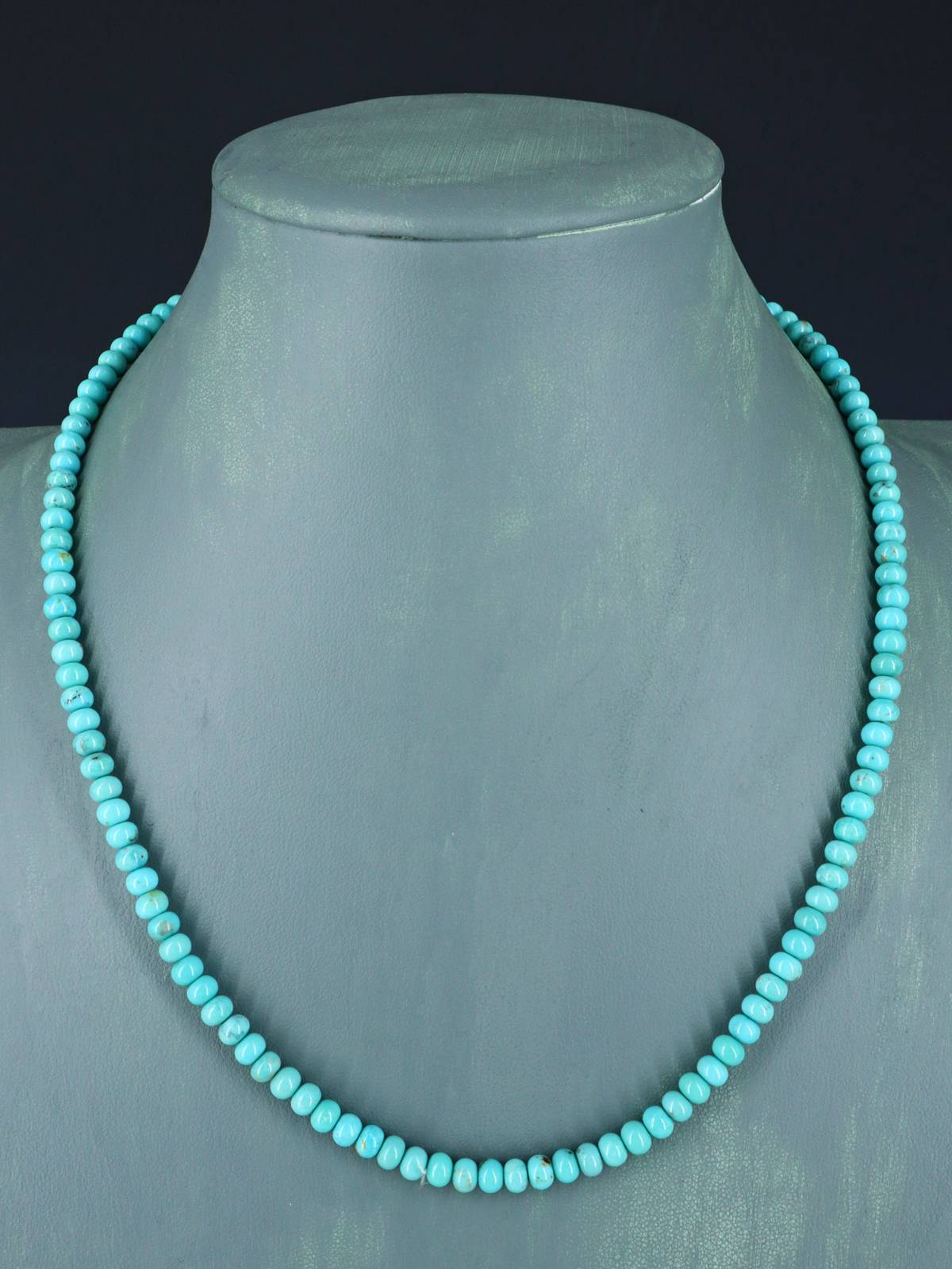 Collier de pépites turquoise à brin unique de bijoux amérindiens