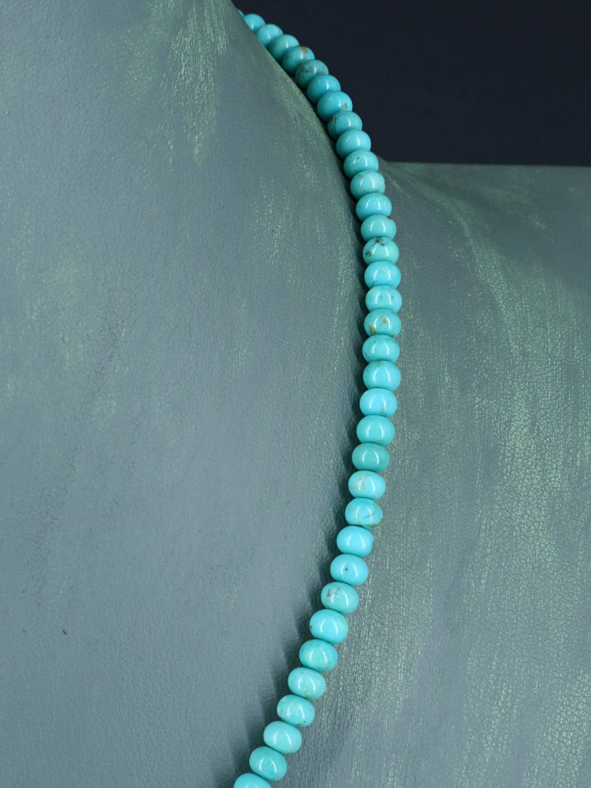 Collier de pépites turquoise à brin unique de bijoux amérindiens