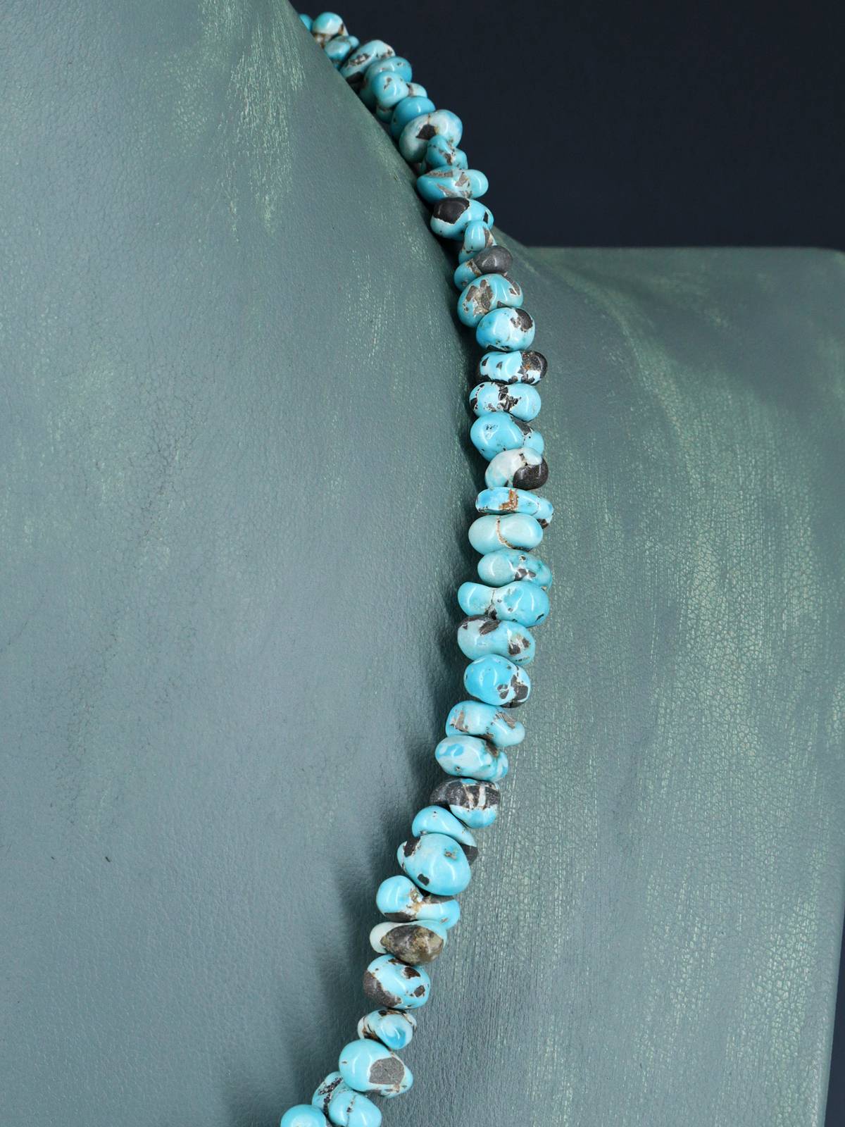 Native American Jewelry Single Strand Turquoise Necklace
