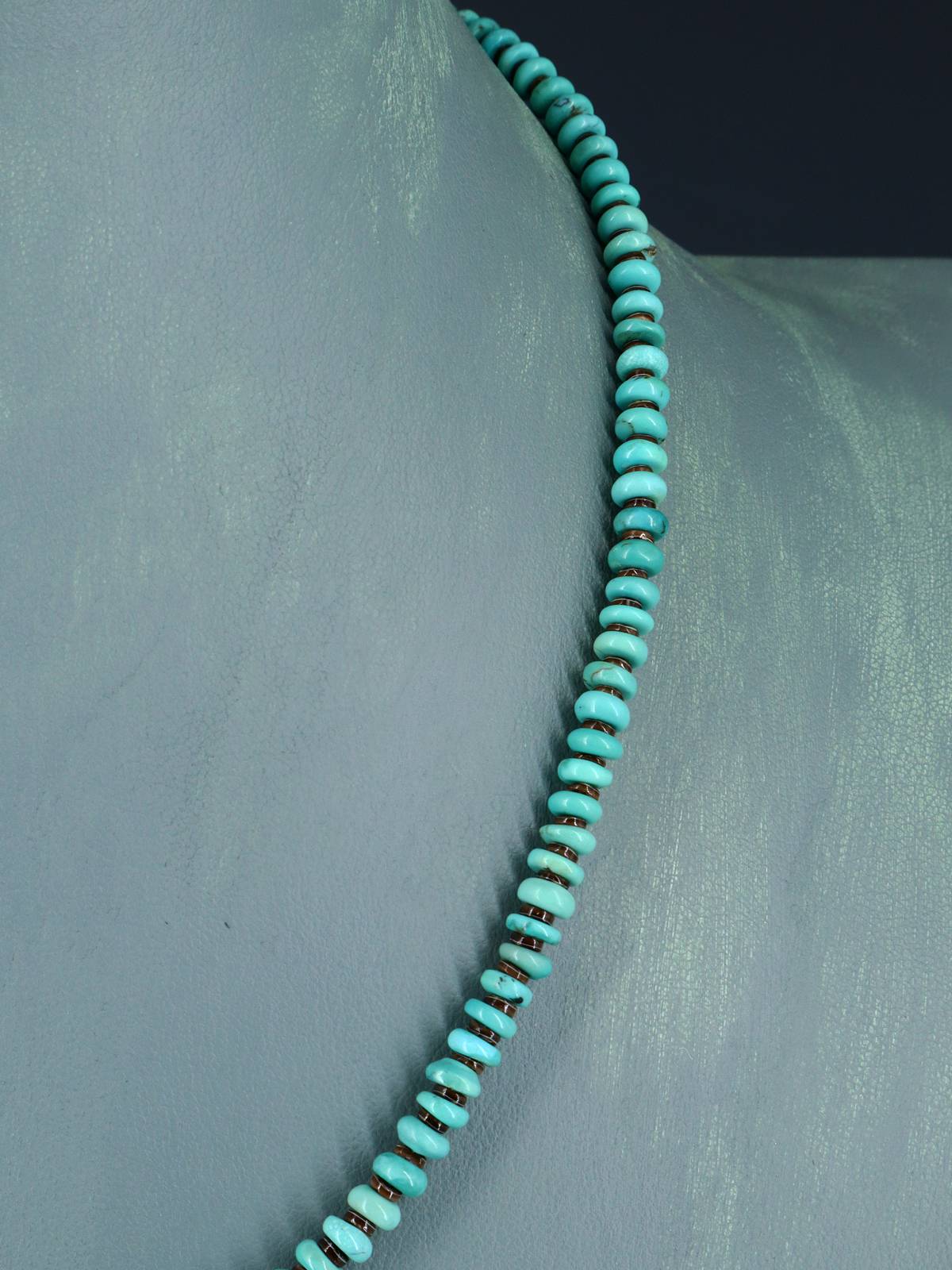 Collar de amatista y turquesa de joyería nativa americana