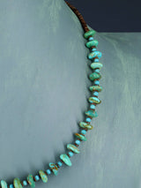 Collar de amatista y turquesa de joyería nativa americana