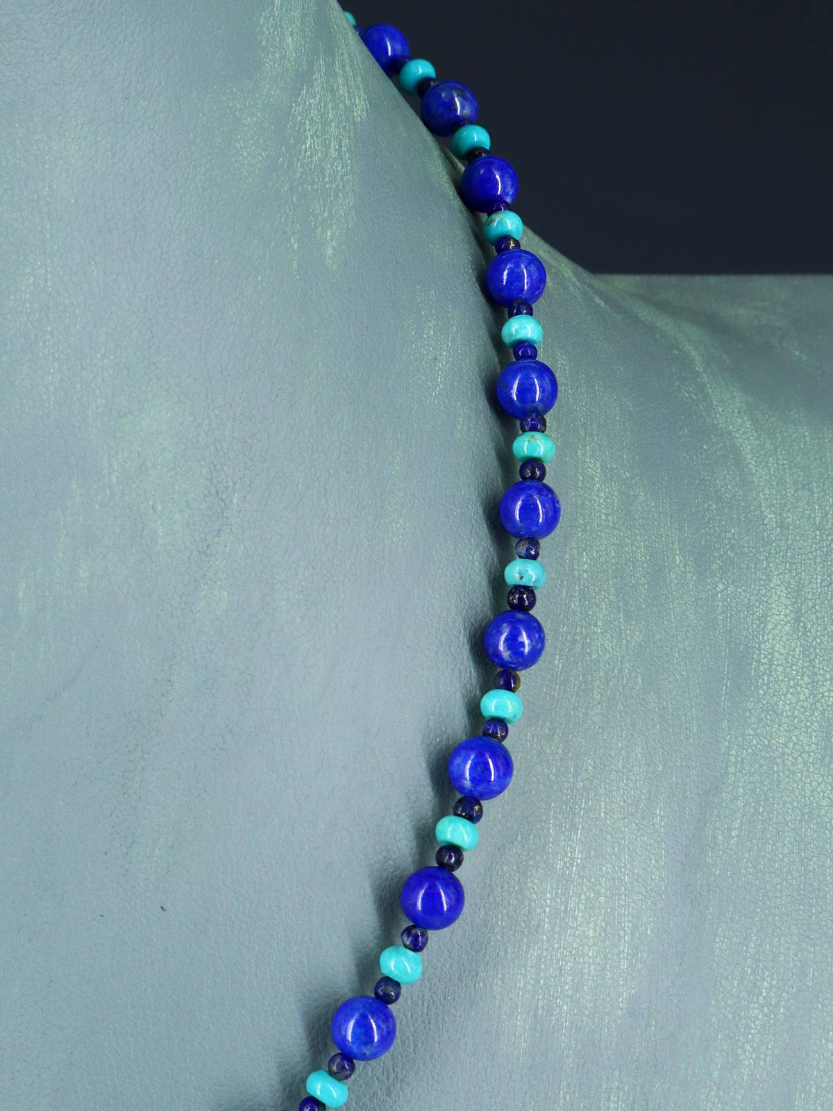 Native American Jewelry Lapis and Turquoise Necklace