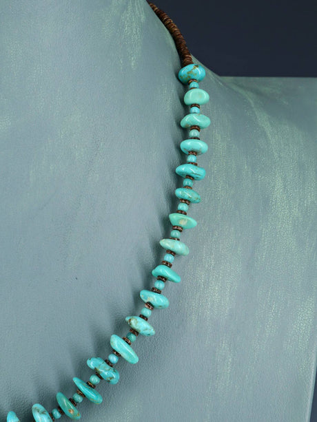 Collar de amatista y turquesa de joyería nativa americana