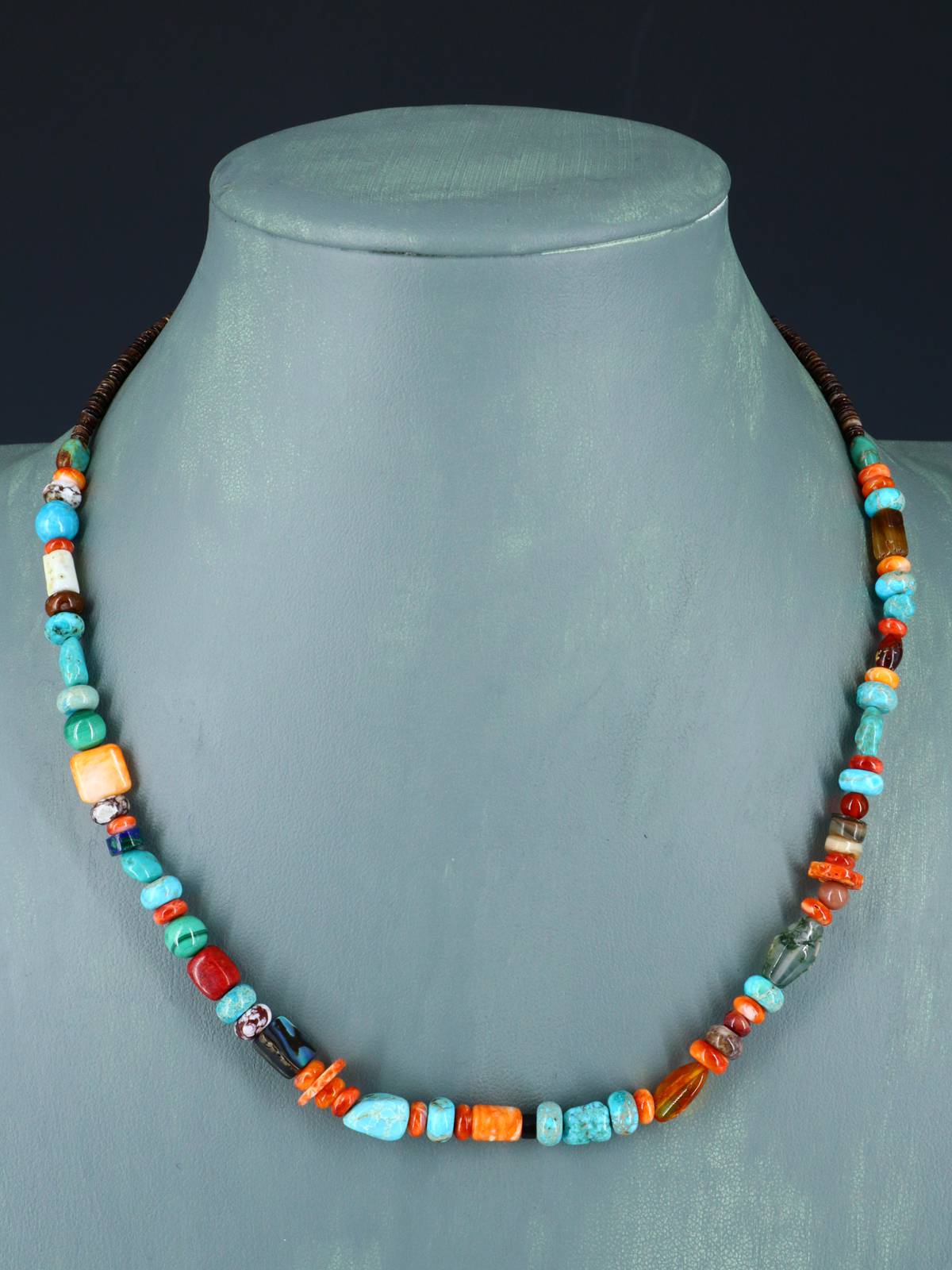 Native American Jewelry Multi Stone Necklace