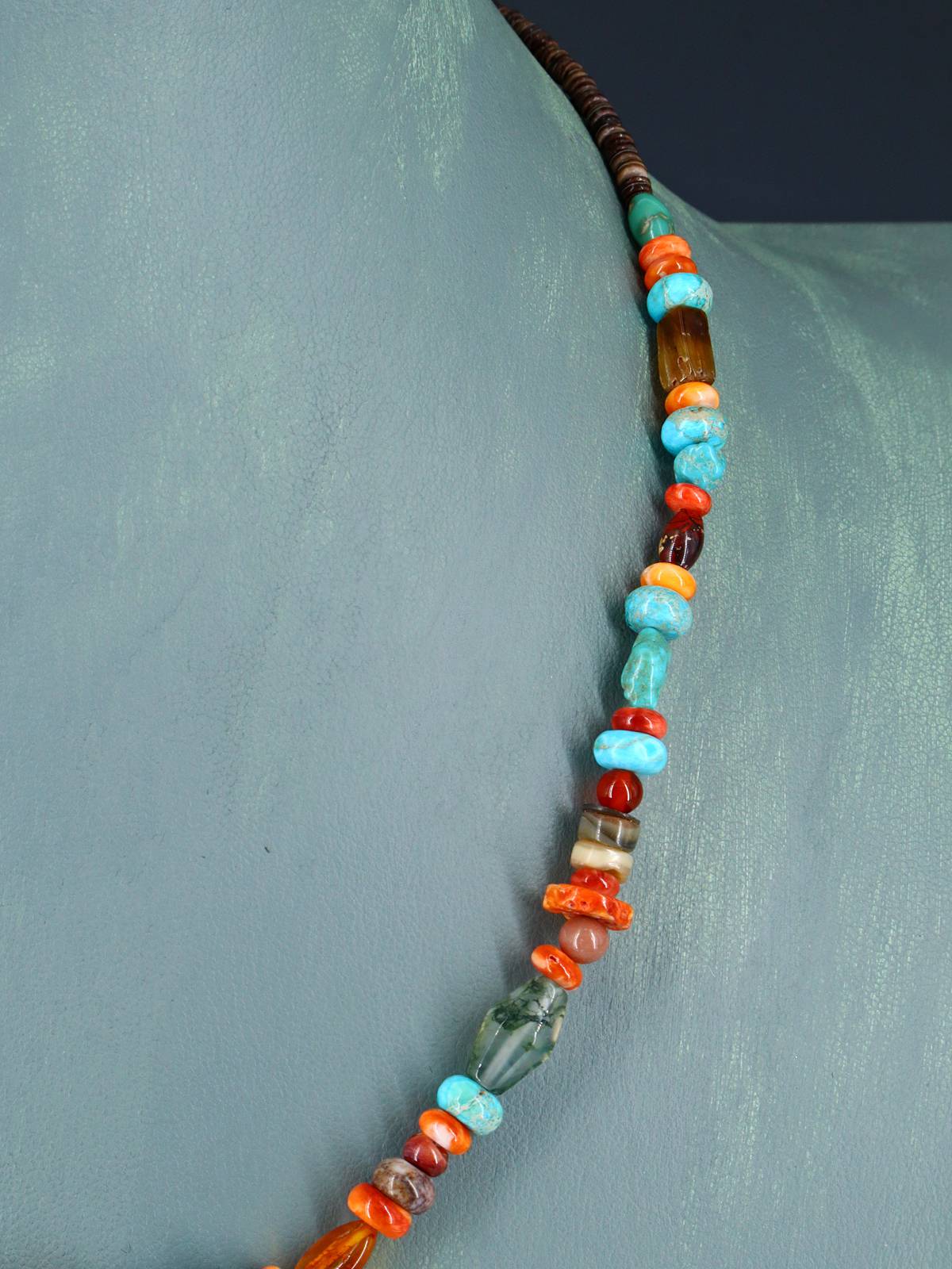 Native American Jewelry Multi Stone Necklace