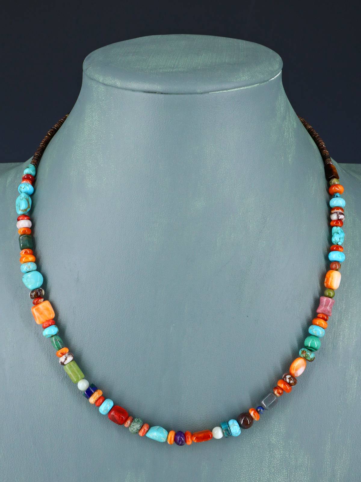 Native American Jewelry Multi Stone Necklace