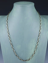 Navajo 24" Collier de chaîne à maillons en argent sterling fait à la main
