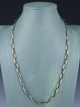Navajo 24" Collier de chaîne à maillons en argent sterling fait à la main