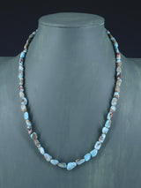 Navajo Single Strand Larimar Nugget Necklace
