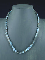 Navajo Single Strand Larimar Nugget Necklace