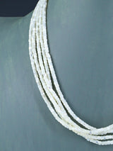 Native American Five Strand Mother of Pearl Necklace - PuebloDirect.com