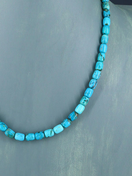 Joyería Nativa Americana Collar Turquesa y Heishi