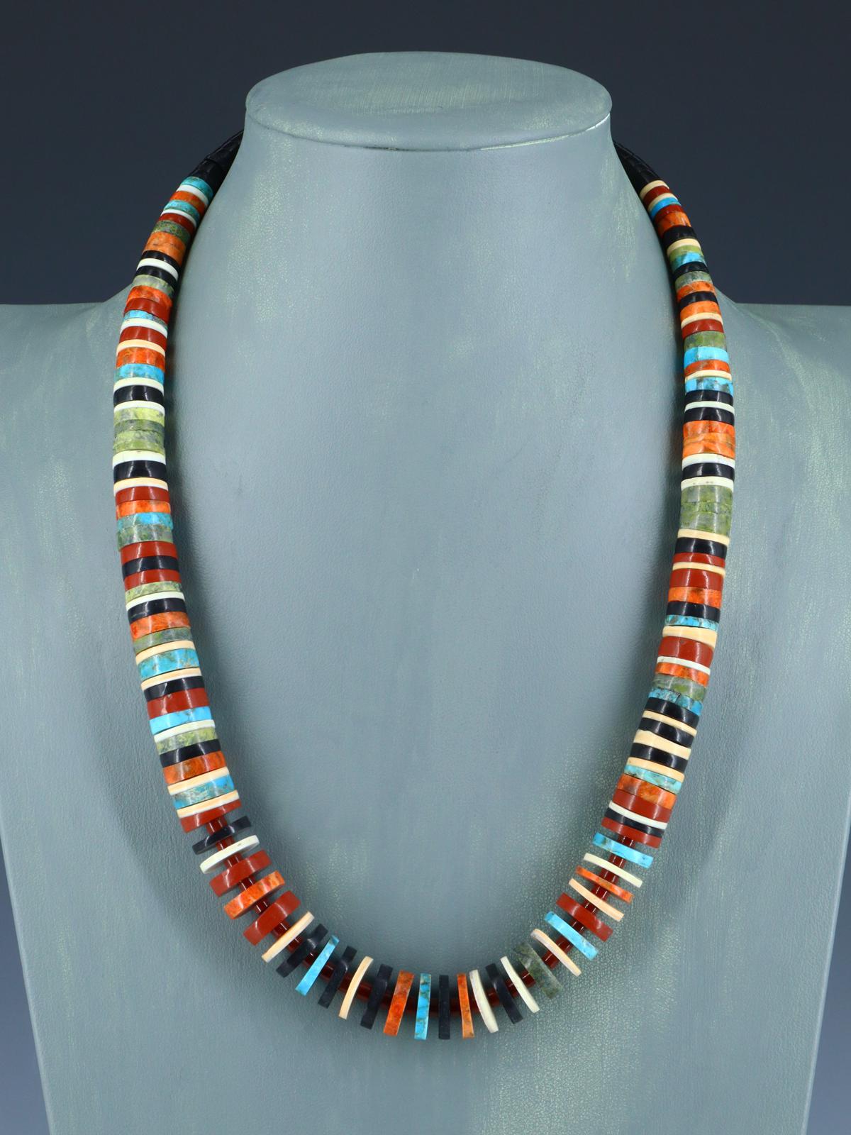 Native American Pipestone Turquoise and Shell Necklace