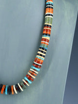 Native American Pipestone Turquoise and Shell Necklace