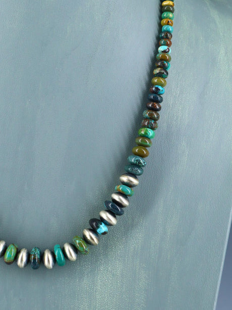 Collier turquoise à brin unique Navajo