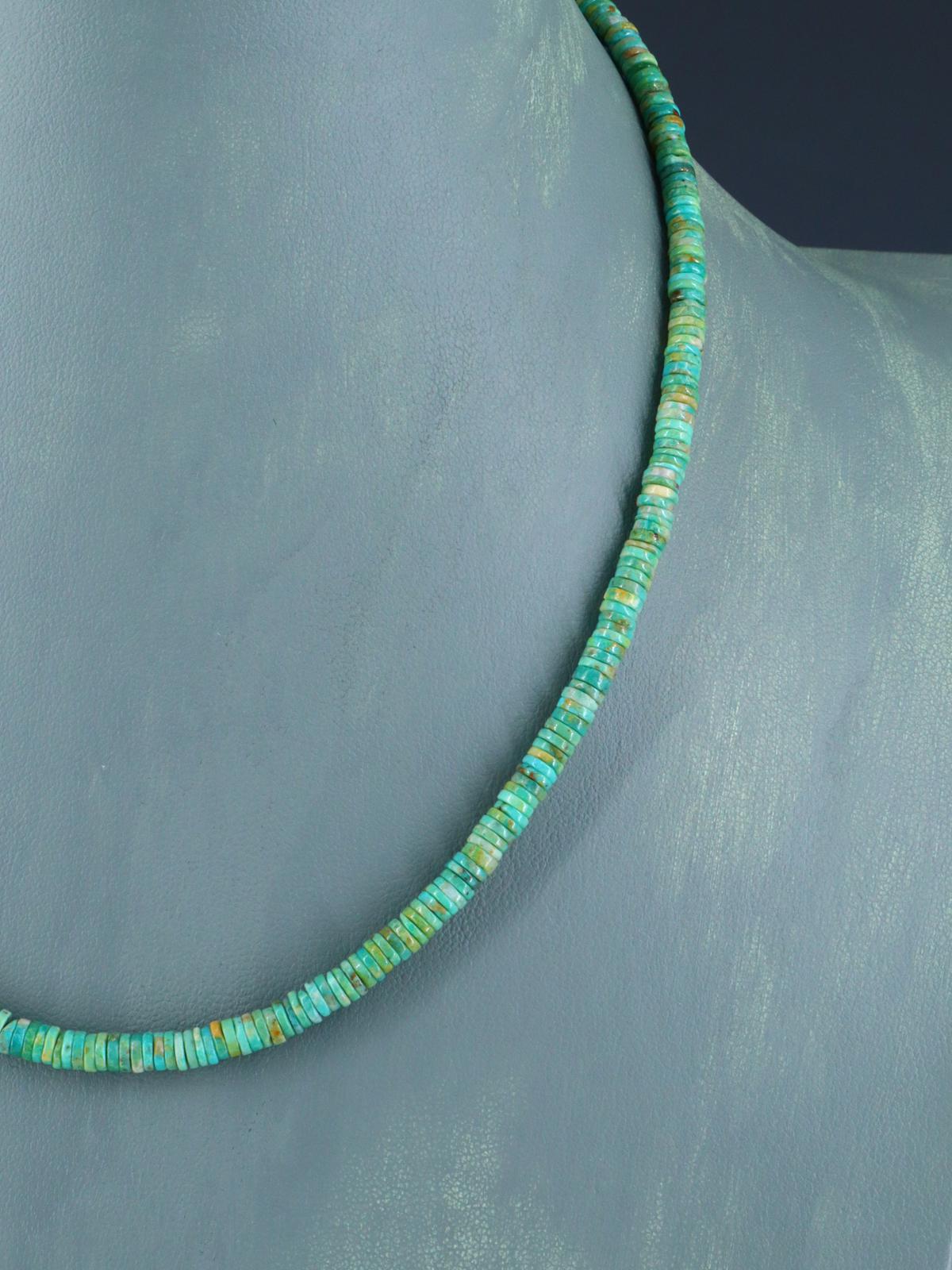 Bijoux amérindiens Collier Turquoise et Heishi