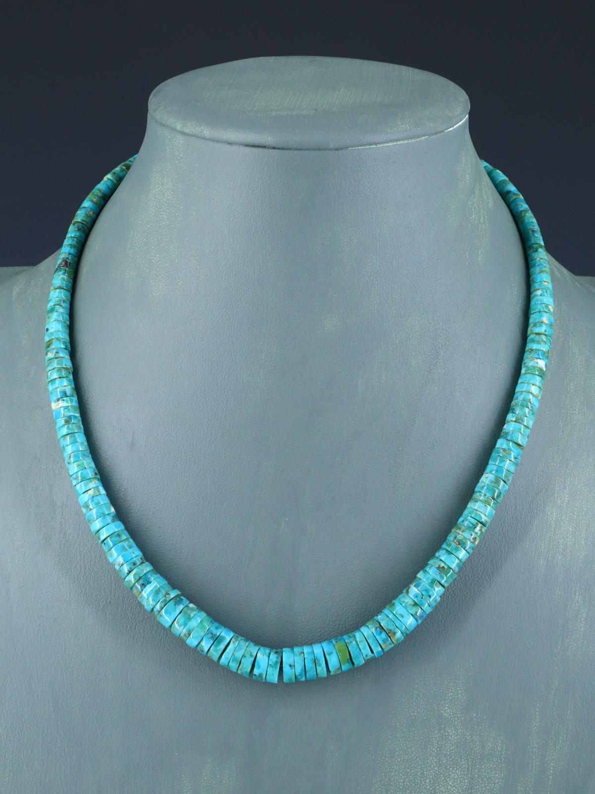 Native American Jewelry Single Strand Turquoise Necklace