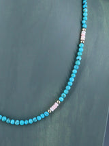 Joyería nativa americana Collar de ónix negro y turquesa