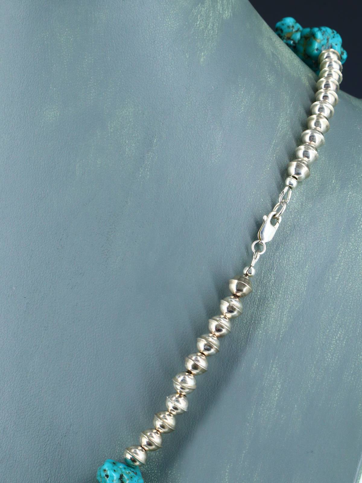 Vintage Native American Turquoise Nugget Necklace - PuebloDirect.com