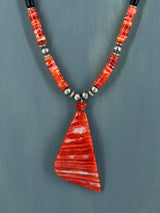 Native American Jewelry Spiny Oyster Shell Necklace - PuebloDirect.com