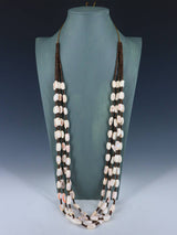 Native American Santo Domingo Shell Four Strand Necklace - PuebloDirect.com