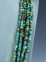 Seven Strand Navajo Turquoise Beaded Necklace - PuebloDirect.com
