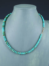 Native American Jewelry Single Strand Turquoise Necklace - PuebloDirect.com