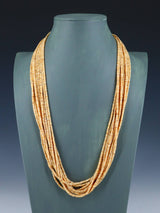 Native American Santo Domingo Shell Heishi Necklace - PuebloDirect.com