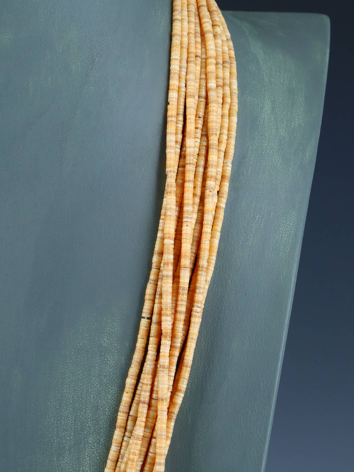 Native American Santo Domingo Shell Heishi Necklace - PuebloDirect.com