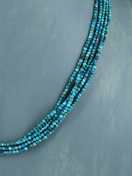 Santo Domingo Multi-Strand Turquoise Necklace - PuebloDirect.com