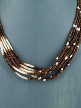 Native American Santo Domingo Ten Strand Heishi Necklace - PuebloDirect.com