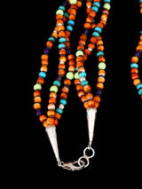 Native American Jewelry Inlay Naja Beaded Necklace - PuebloDirect.com