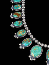 Navajo Sterling Silver Stone Mountain Turquoise Necklace - PuebloDirect.com