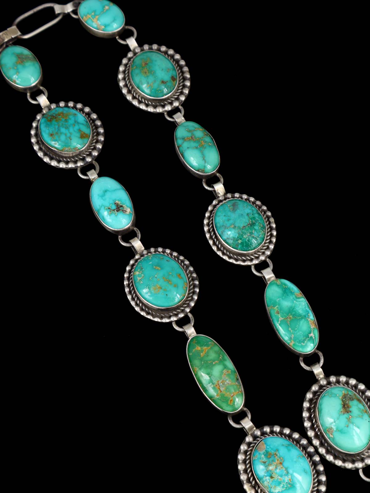 Native American Emerald Valley Turquoise Lariat Y Necklace - PuebloDirect.com