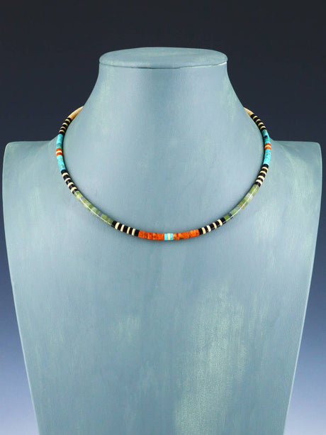 Santo Domingo Single Strand Multistone Necklace - PuebloDirect.com