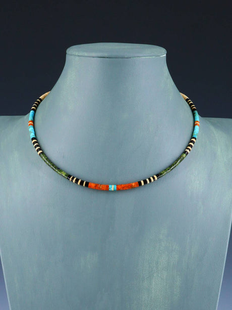 Santo Domingo Single Strand Multistone Necklace - PuebloDirect.com