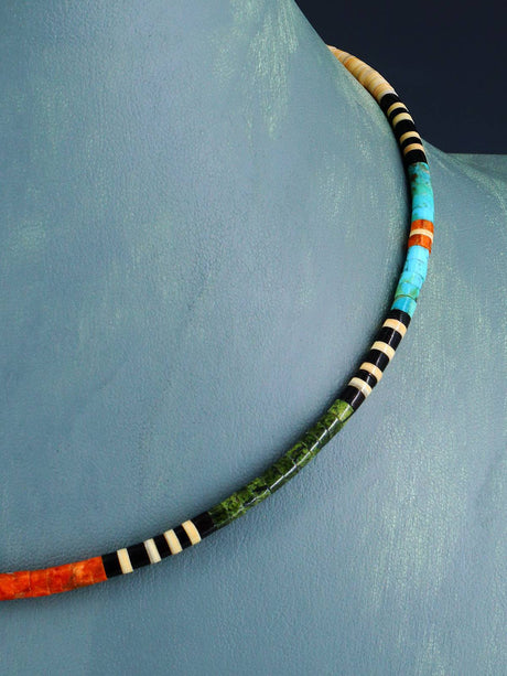 Santo Domingo Single Strand Multistone Necklace - PuebloDirect.com