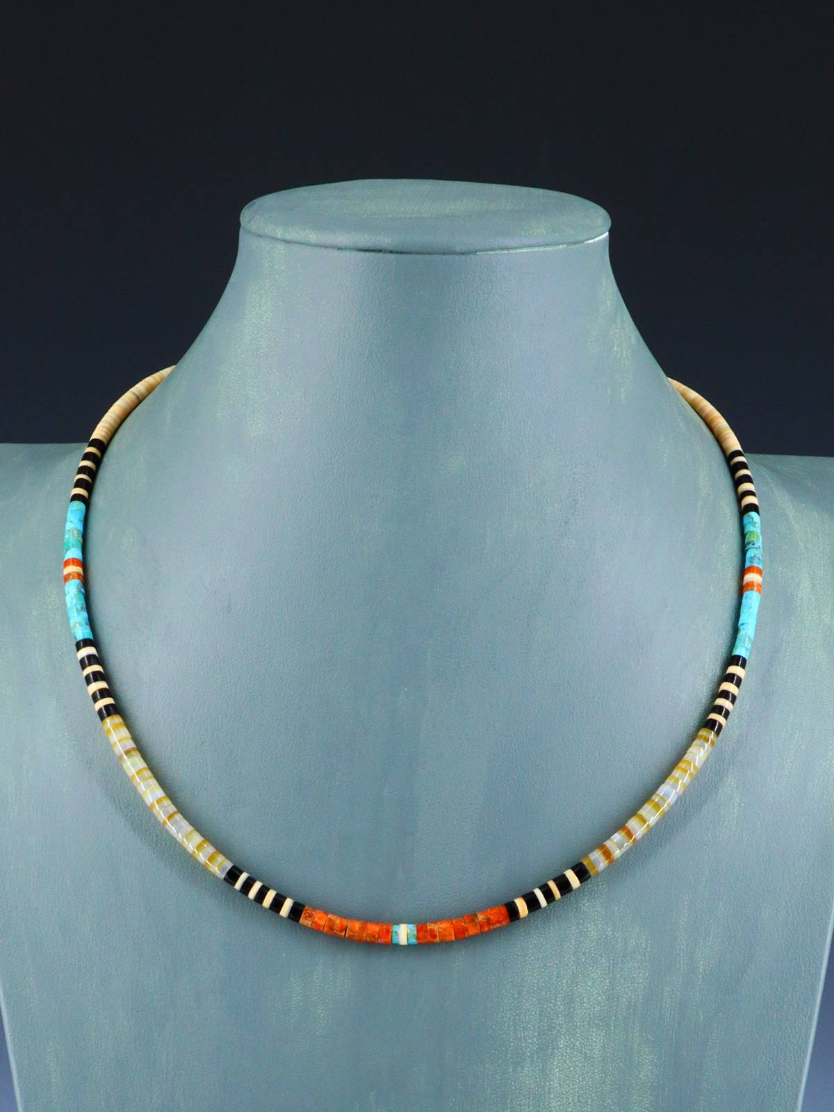 Santo Domingo Single Strand Multistone Necklace - PuebloDirect.com