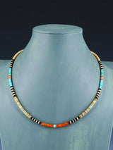 Santo Domingo Single Strand Multistone Necklace - PuebloDirect.com