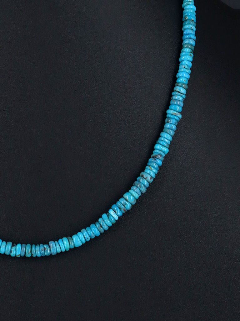 Native American Jewelry Single Strand Turquoise Necklace - PuebloDirect.com