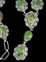 Native American Sonoran Gold Turquoise Lariat Y Necklace - PuebloDirect.com