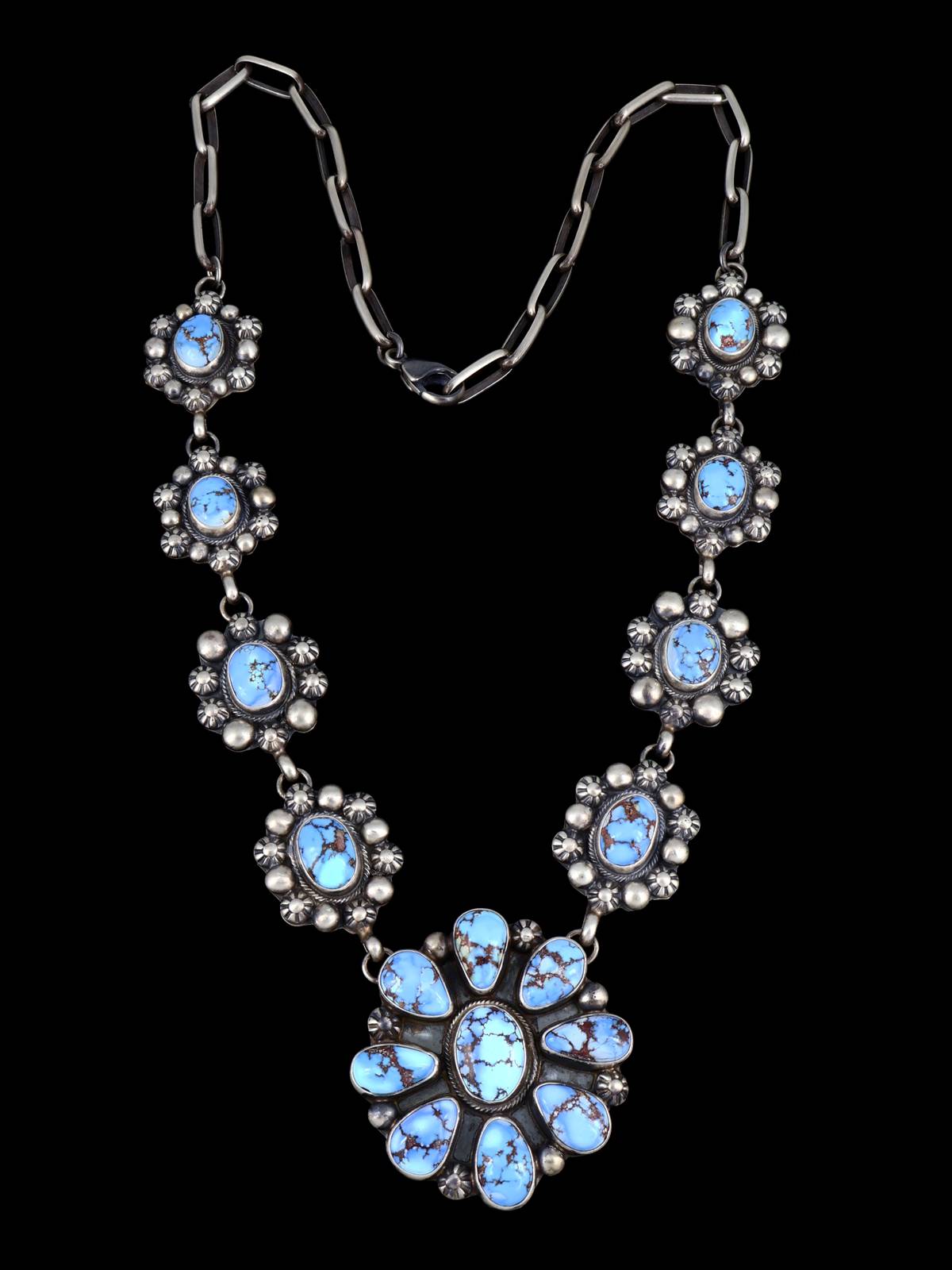 Native American Jewelry Golden Hill Turquoise Necklace - PuebloDirect.com