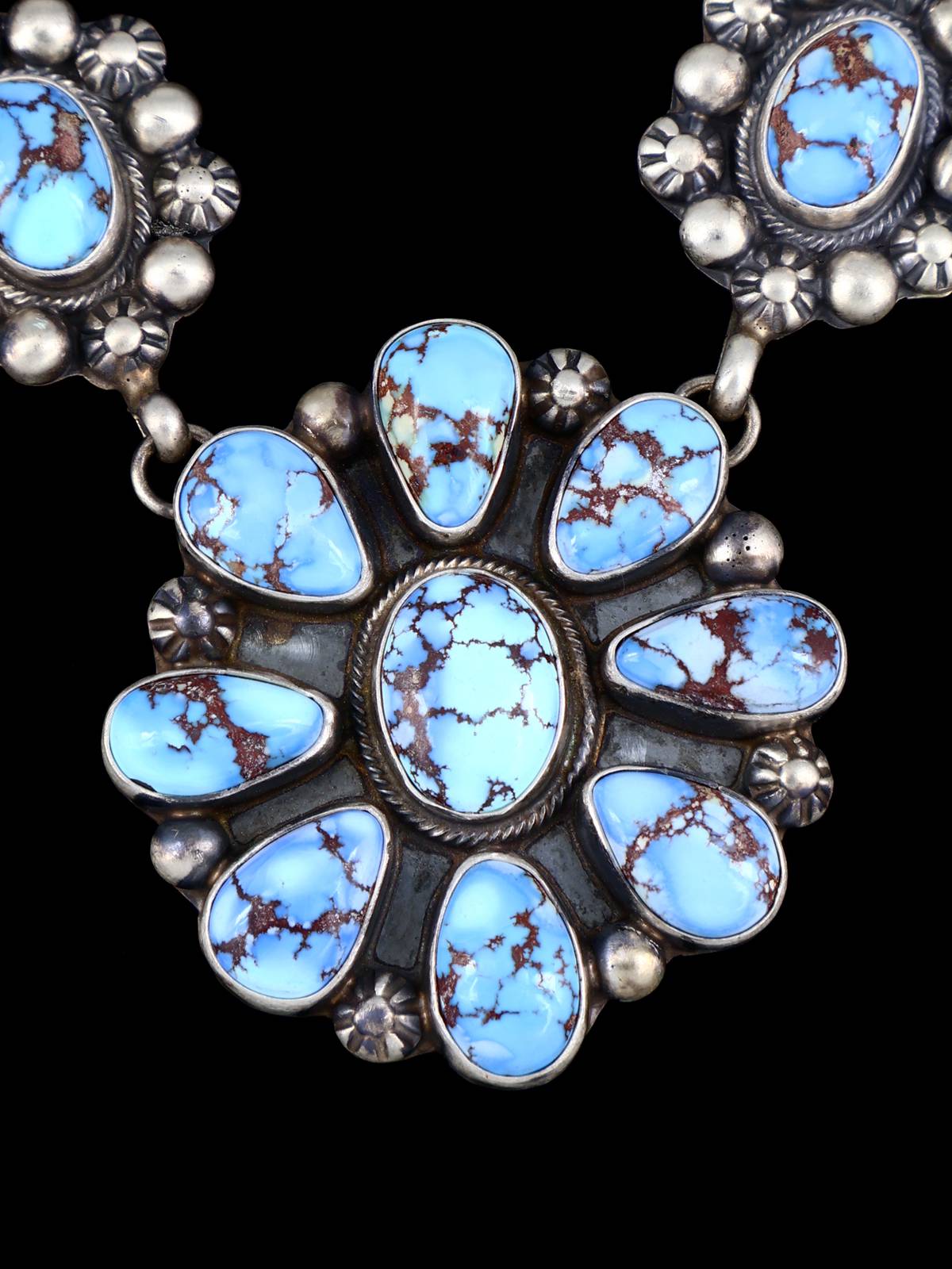 Native American Jewelry Golden Hill Turquoise Necklace - PuebloDirect.com