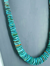 Single Strand Polychrome Graduated Turquoise Necklace - PuebloDirect.com